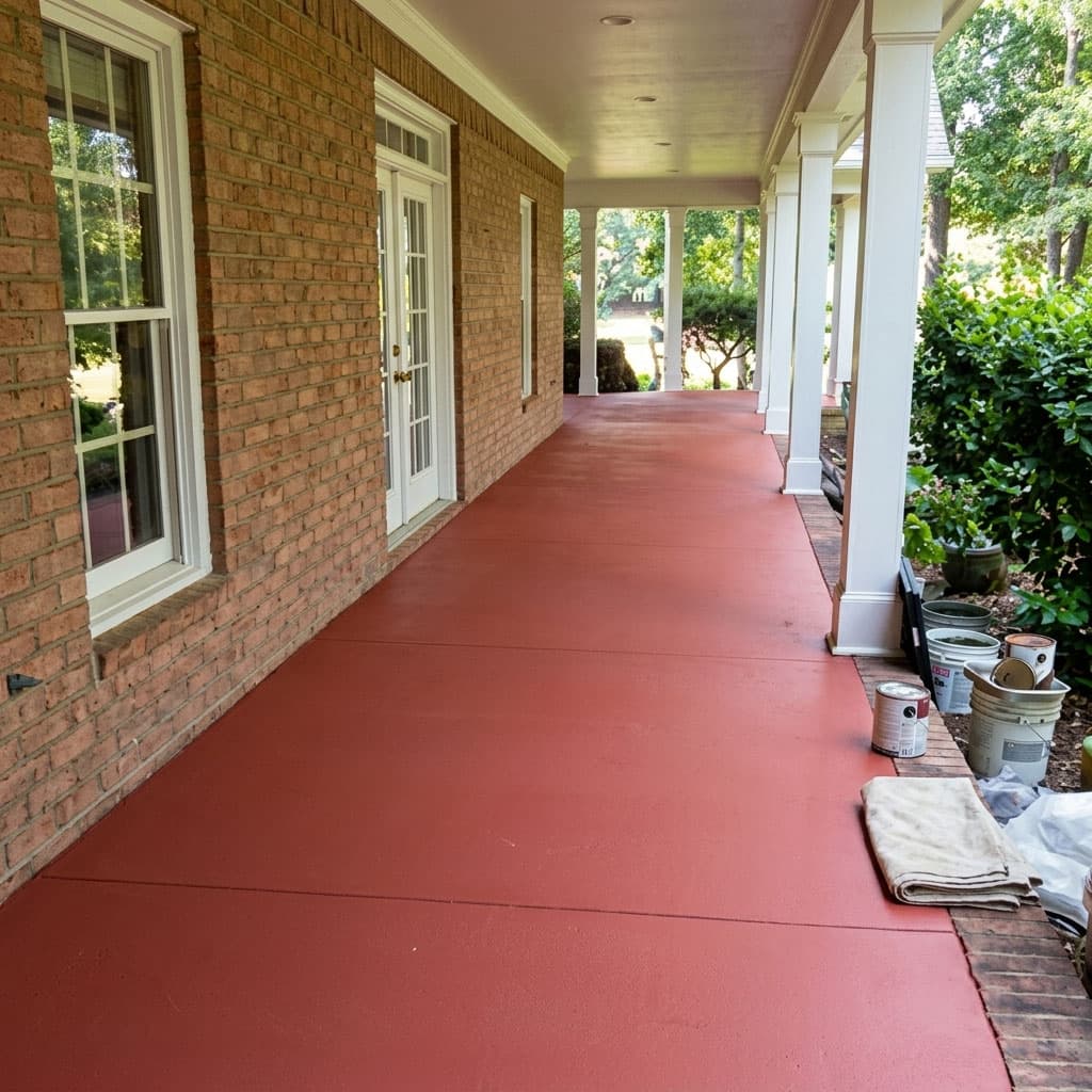 Painted White Brick Exterior