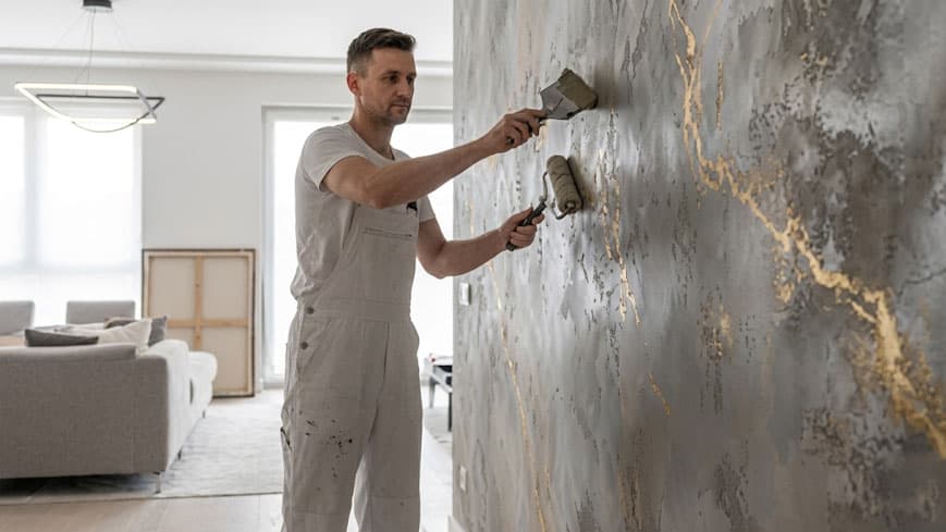 Faux Painting surface preparation and finish in Georgia - A-Team Painting